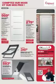 Catalogue Gedimat page 9: Velux ggl fenêtre de toit à rotation confort €341,00, Porte de service pvc dakar €279,00