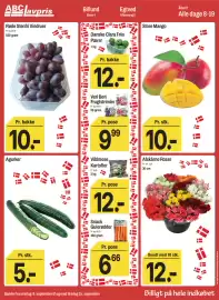 ABC Lavpris tilbudsavis uge 37 Side 5: Store Mango €10,00, Røde Stenfri Vindruer €10,00