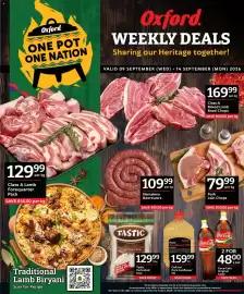 Oxford Freshmarket catalogue week 37 Page 1: Tastic Parboiled Rice €129,99, Namakwa Boerewors €109,99