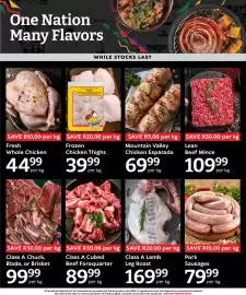 Oxford Freshmarket catalogue week 37 Page 2: Supreme Chicken Thighs €39,99, Pork Sausages €79,99