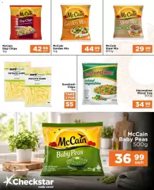 Check Star catalogue Page 5: McCain Garden Mix €44,99, McCain Slap Chips €42,99