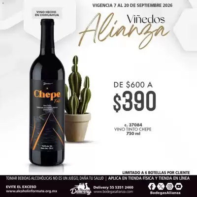 Bodegas Alianza (válido hasta 20-09)