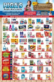 Folheto Higa's Supermercado semana 37 Página 1: Desinfetante sanol 2l €5,99, Bisc passatempo rech choc €1,99
