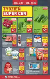 ALDI gazetka Strona 4: Szynka konserwowa premium Sokołów €9,99, Serek puszysty naturalny Łaciate €4,65