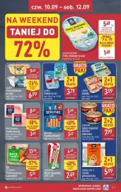 ALDI gazetka Strona 9: Filety śledziowe w sosie kurki Lisner €6,99, Parówki Berlinki Classic Morliny €5,89