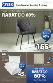 JYSK gazetka Strona 1: Narzuta Hengeaks 220x240 cm €110,00, Kołdra Sola 135x200 cm €45,00