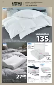 JYSK gazetka Strona 10: Poduszka ergonomiczna VANSE 30x47x9/7 cm €27,50, Kołdra z pierza kaczego ALTA 135x200 cm €135,00
