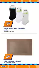 Action gazetka tydzień 37 Strona 11: Skarpetki stopki Pairz damskie lub męskie €5,95, Tkana podkładka pod talerz €2,49