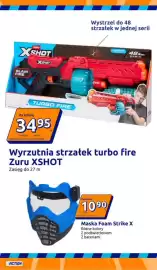 Action gazetka tydzień 37 Strona 25: Wyrzutnia strzałek turbo fire Zuru XSHOT €34,95, Maska Foam Strike X €10,90