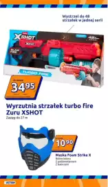 Action gazetka tydzień 37 Strona 25: Wyrzutnia strzałek turbo fire Zuru XSHOT €34,95, Maska Foam Strike X €10,90
