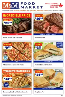 M & M Food Market flyer (valid until 16-09)