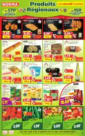 Catalogue Norma semaine 38 page 5: Alsace lait Fromage blanc €1,99, MAISON ADAM Saucisse de jambon ou de Lyon €3,49