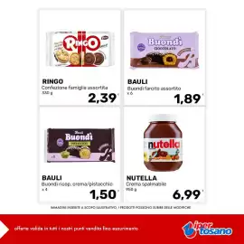 Volantino Iper Tosano settimana 37 Pagina 1: Nutella Crema spalmabile €6,99, Ringo Confezione famiglia assortita €2,39