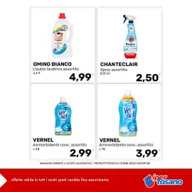 Volantino Iper Tosano settimana 37 Pagina 2: Omino Bianco liquido lavatrice assortito €4,99