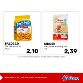 Volantino Iper Tosano settimana 37 Pagina 5: Kinder Colazione Più integrale €2,39, Balocco biscotti assortiti €2,10