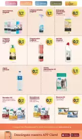 Folleto Clarel Página 15: Agua mineral €0,25, AS arena absorbente €1,39