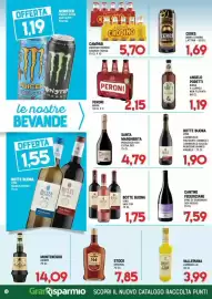 Volantino Gran Risparmio Pagina 12: Peroni birra €2,15, Santa Margherita Prosecco Doc Extra Dry €4,79
