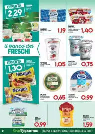 Volantino Gran Risparmio Pagina 4: Galbani Santa Lucia Fiocchi di Latte €0,99, Vipiteno Yogurt Bianco €0,75