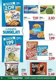 Volantino Gran Risparmio Pagina 6: Findus Piselli Novelli €2,10, McCain Patatine Kid Smile €1,99