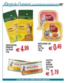 Volantino Centro Oceano Pagina 64: Patè Randy Cat Crai €0,49, Crocchettini Friskies €4,99
