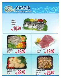 Volantino Centro Oceano Pagina 3: Code di gamberi €13,90, Tonno €19,90