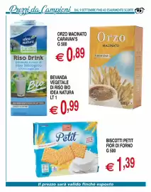 Volantino Centro Oceano Pagina 45: Biscotti Petit Fior di Forno €1,39, Orzo macinato Caravan's €0,89