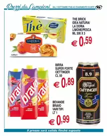 Volantino Centro Oceano Pagina 56: Birra super forte Oettinger €0,89, Thè Idea Natura €0,59