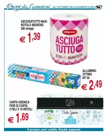 Volantino Centro Oceano Pagina 58: Asciugatutto maxi Migross €1,39, Alluminio super forza Ottimo €2,49