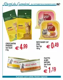 Volantino Centro Oceano Pagina 64: Patè Randy Cat Crai €0,49, Crocchettini Friskies €4,99