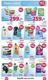 Rossmann leták Strana 18: Woolite prací gel €179,00, Ariel prací kapsle €98,90