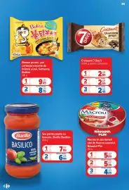 Catalog Carrefour Pagină 30: Barilla sos pentru paste cu busuioc €7,99, Croissant 7 Day's €2,89