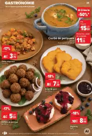 Catalog Carrefour Pagină 45: Snitel de porc €7,29, Ciorbă de pui €3,79