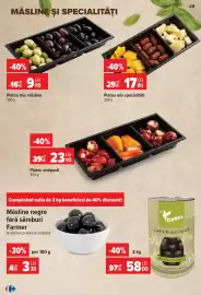 Catalog Carrefour Pagină 49: Farmer greci negri €58,00, Platou mix măsline €9,99
