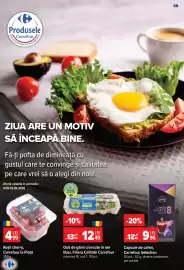 Catalog Carrefour Pagină 58: Filiera Calitatii Carrefour Ouă €12,49, Carrefour la Piață roșii cherry €4,99