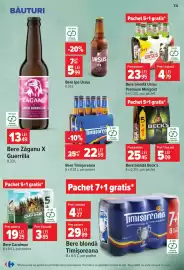 Catalog Carrefour Pagină 74: Bere Timișoreana €22,59, Bere blondă Beck's €25,45