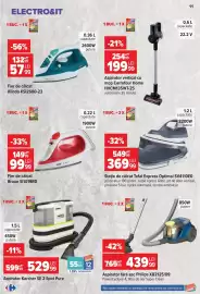 Catalog Carrefour Pagină 11: Aspirator fără sac Philips XB2125/09 €439,99, Tefal stație de călcat express optimal €369,99