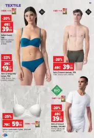 Catalog Carrefour Pagină 19: Uniconf sutien balconette femei €59,99, Tex boxeri bărbați €39,99