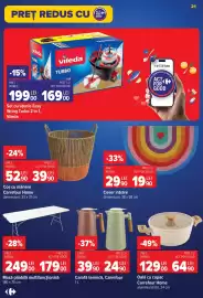 Catalog Carrefour Pagină 21: Vileda set curățenie easy wring turbo 2 în 1 €169,00, Carrefour Home Coș cu mânere €39,90