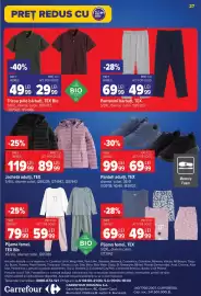 Catalog Carrefour Pagină 27: Tex pantaloni bărbați €49,99, Tex tricou polo bărbați €29,99