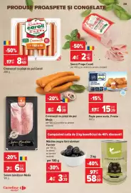 Catalog Carrefour Market Pagină 26: Frosta pește pane auriu €15,29, Farmer Măsline negre fără sâmburi €3,39