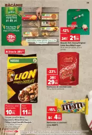 Catalog Carrefour Market Pagină 35: Lindt bomboane de ciocolata €29,99, Lion cereale caramel si ciocolata €10,05
