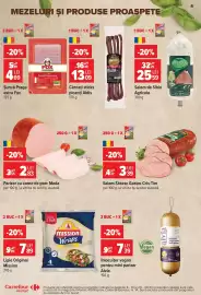 Catalog Carrefour Market Pagină 4: Salam Săsesc Gastro Cris-Tim €3,39, Parizer cu carne de porc Meda €2,83