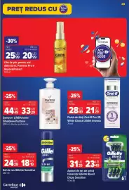 Catalog Carrefour Market Pagină 43: Pantene lift&volume/silk&glow €33,29, Oral-B Pro 3D White Clinical Albire Intensă €21,29