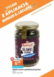 E.Leclerc gazetka Strona 1: Rustica Oliwki czarne z pestkami po grecku €6,99