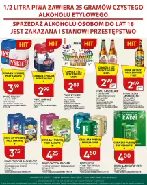 Chata Polska gazetka Strona 3: Piwo Kasztelan €2,99, Piwo Tyskie Gronie €3,69