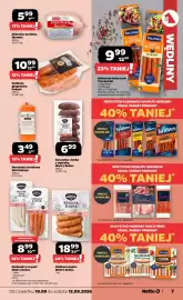 Netto gazetka Strona 7: Kabanosy klasyczne Tarczyński €9,99, Kiełbasa głogowska Pekpol €10,99