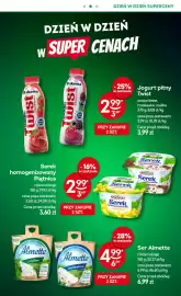 Żabka gazetka Strona 4: Jogurt pitny Twist truskawka Bakoma €2,99, Serek homogenizowany Piątnica waniliowy €2,99