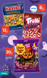 Dealz gazetka tydzień 37 Strona 10: Żelki Haribo Halloween Minis €12,00, Słodycze Chupa Chups Party Mix €20,00
