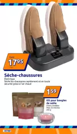 Catalogue Action semaine 37 page 16: Sèche-chaussures €17,95, Kit pour bougies de sable €1,59