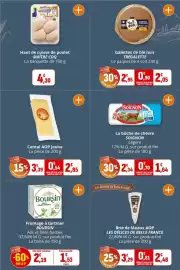 Catalogue Coccinelle Express page 15: LES DÉLICES DE BELLE FRANCE Brie de Meaux AOP €2,48, Cantal Jeune €2,85